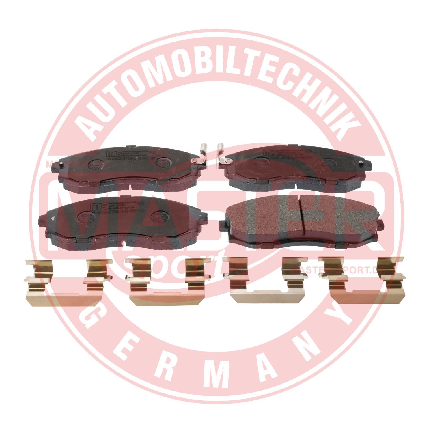 Obrázok Sada brzdových platničiek kotúčovej brzdy MASTER-SPORT GERMANY Premium 13046057922NSETMS