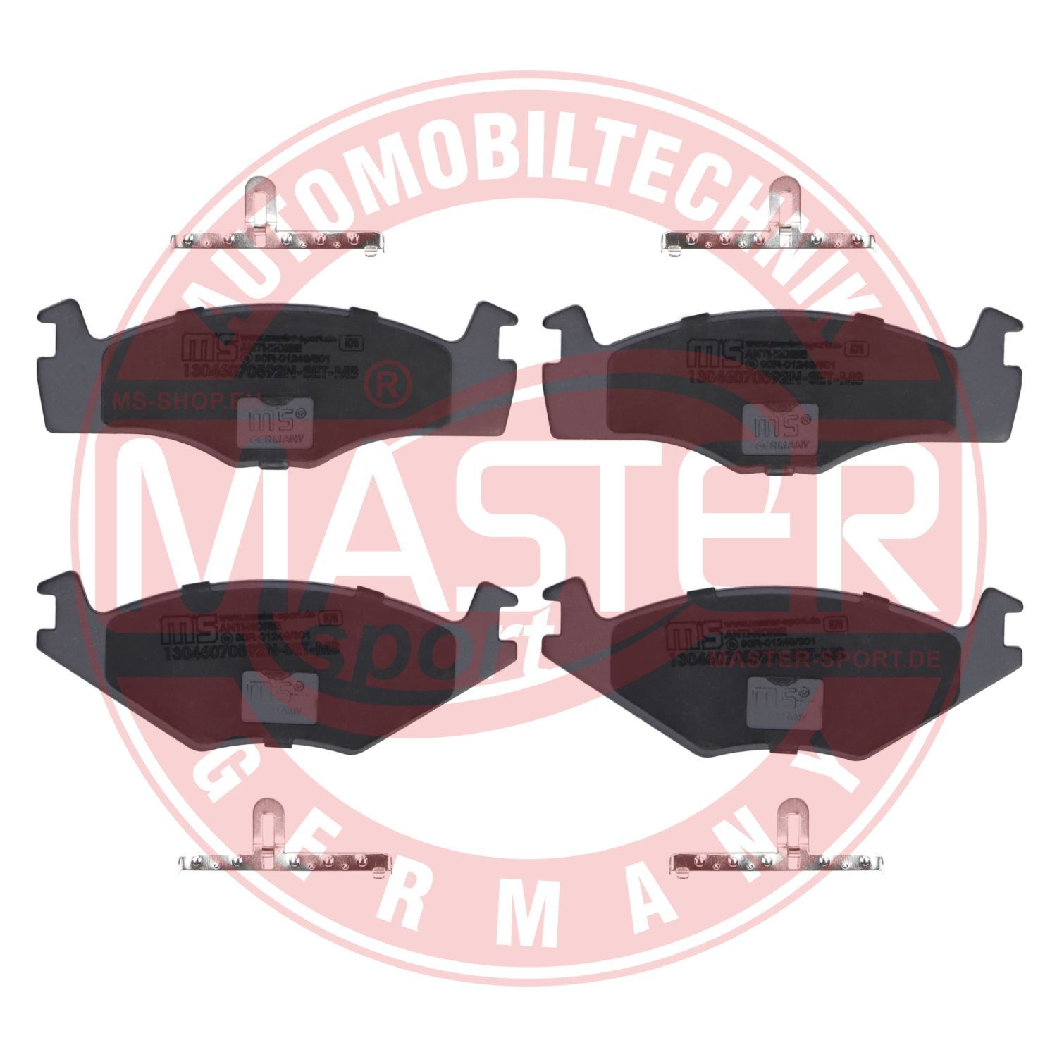 Obrázok Sada brzdových platničiek kotúčovej brzdy MASTER-SPORT GERMANY Premium 13046070592NSETMS