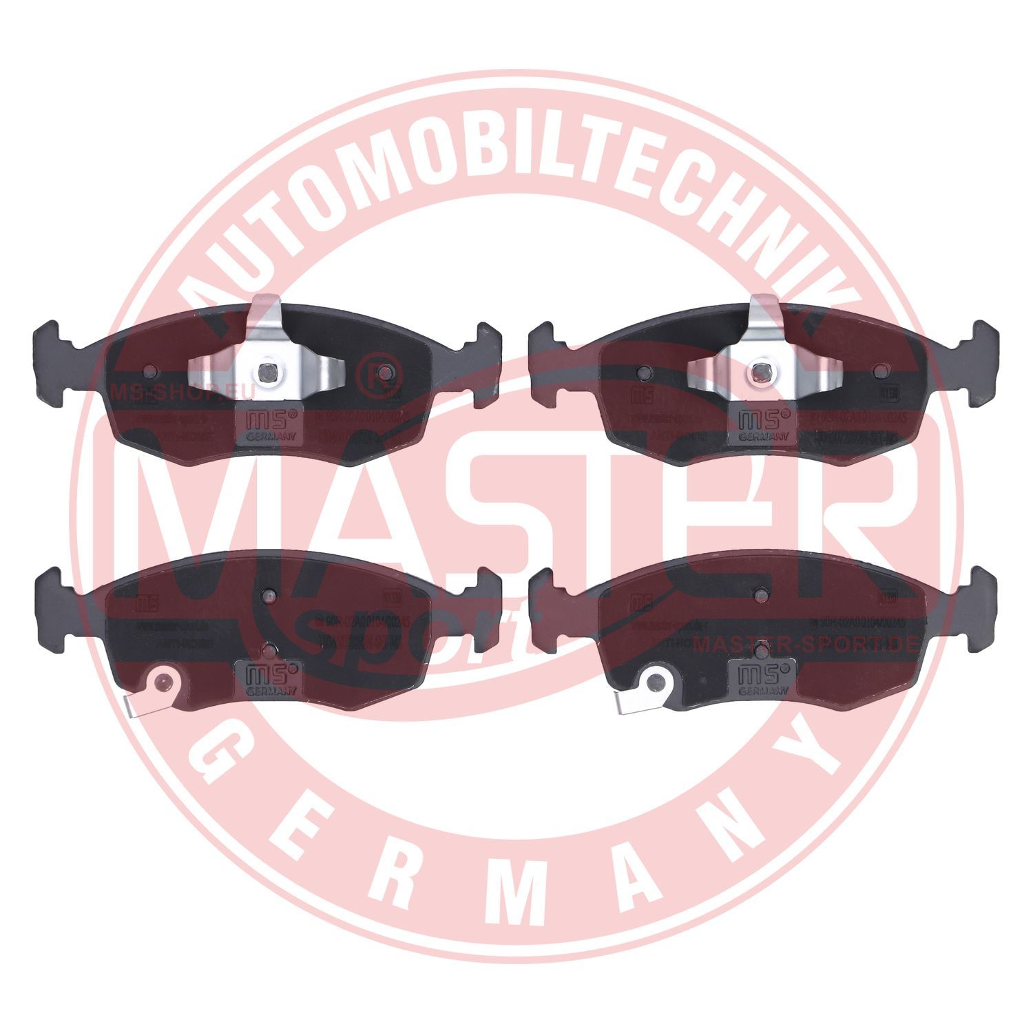 Obrázok Sada brzdových platničiek kotúčovej brzdy MASTER-SPORT GERMANY Premium 13046072892NSETMS