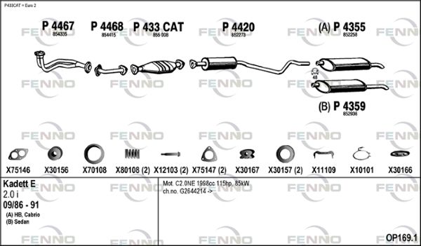 Obrázok Výfukový systém FENNO  OP1691
