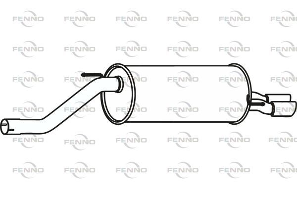 Obrázok Koncový tlmič výfuku FENNO  P10011