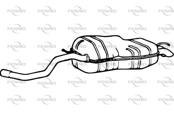 Obrázok Koncový tlmič výfuku FENNO  P1208