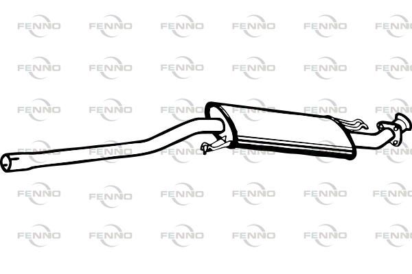 Obrázok Stredný tlmič výfuku FENNO  P1225