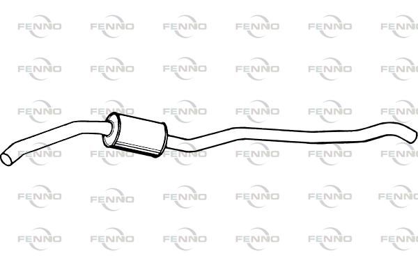 Obrázok Stredný tlmič výfuku FENNO  P1408