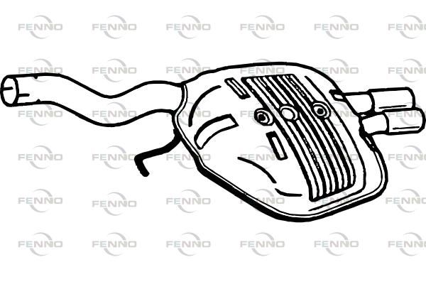 Obrázok Koncový tlmič výfuku FENNO  P1423