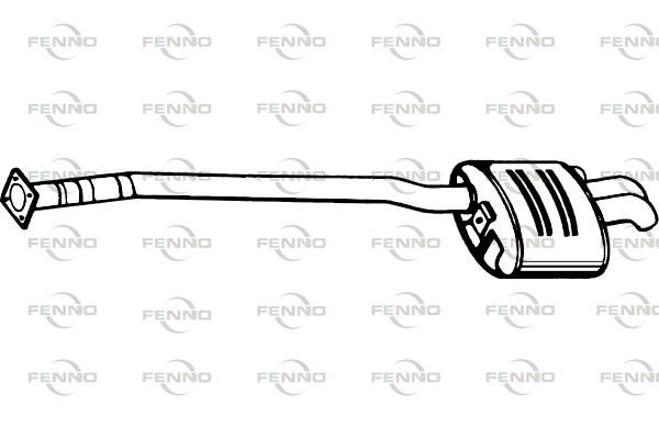 Obrázok Koncový tlmič výfuku FENNO  P1431