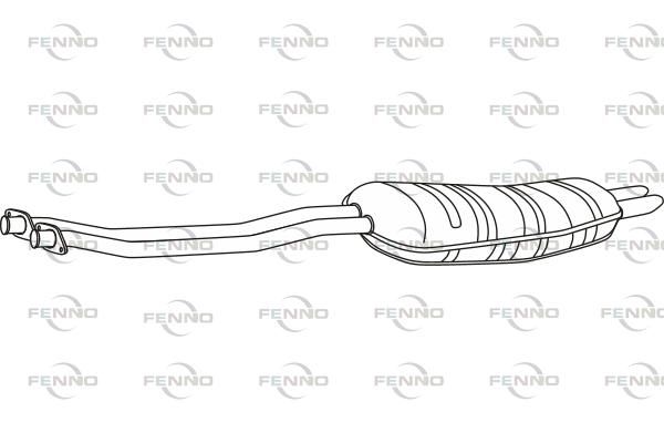Obrázok Koncový tlmič výfuku FENNO  P1464