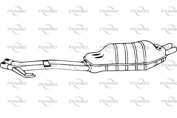 Obrázok Koncový tlmič výfuku FENNO  P1473