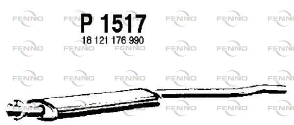 Obrázok Stredný tlmič výfuku FENNO  P1517