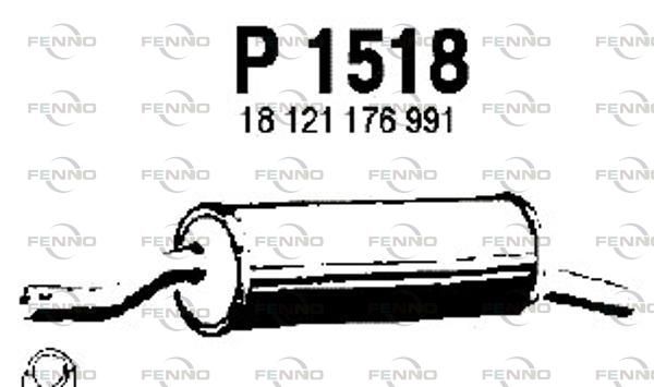 Obrázok Koncový tlmič výfuku FENNO  P1518