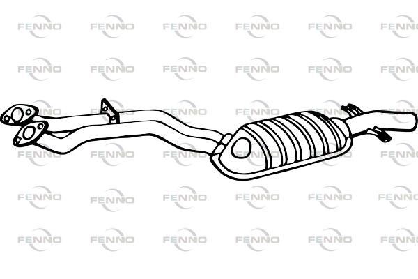Obrázok Predný tlmič výfuku FENNO  P1573