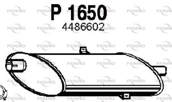 Obrázok Stredný tlmič výfuku FENNO  P1650