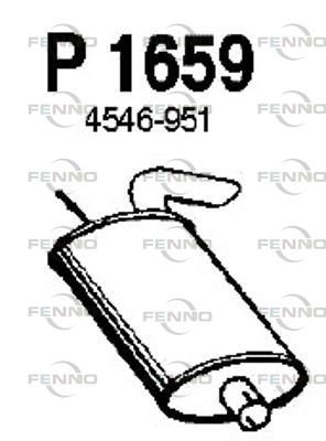 Obrázok Koncový tlmič výfuku FENNO  P1659