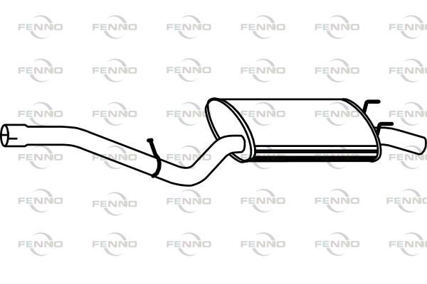 Obrázok Koncový tlmič výfuku FENNO  P1681