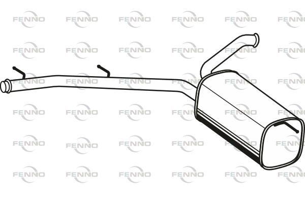 Obrázok Koncový tlmič výfuku FENNO  P1718