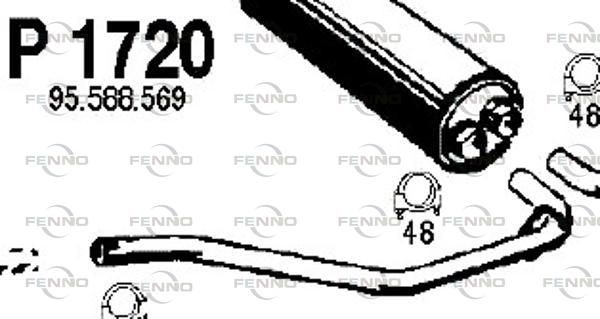 Obrázok Výfukové potrubie FENNO  P1720