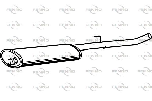 Obrázok Stredný tlmič výfuku FENNO  P1845