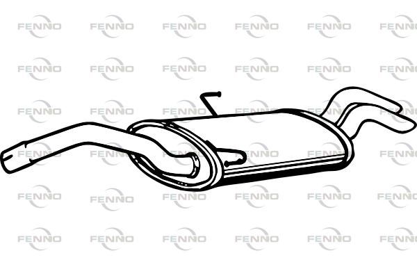 Obrázok Koncový tlmič výfuku FENNO  P1847