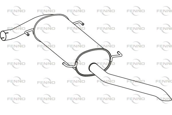 Obrázok Koncový tlmič výfuku FENNO  P22008