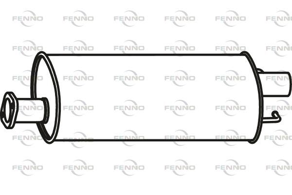 Obrázok Stredný tlmič výfuku FENNO  P23001
