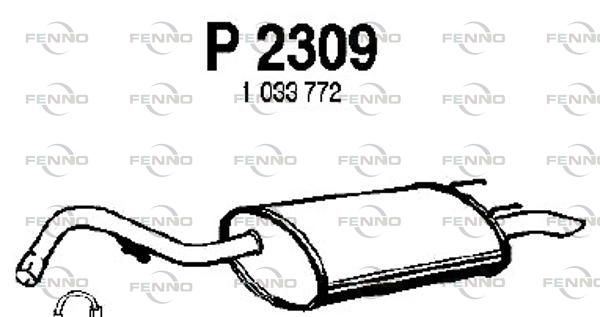 Obrázok Koncový tlmič výfuku FENNO  P2309