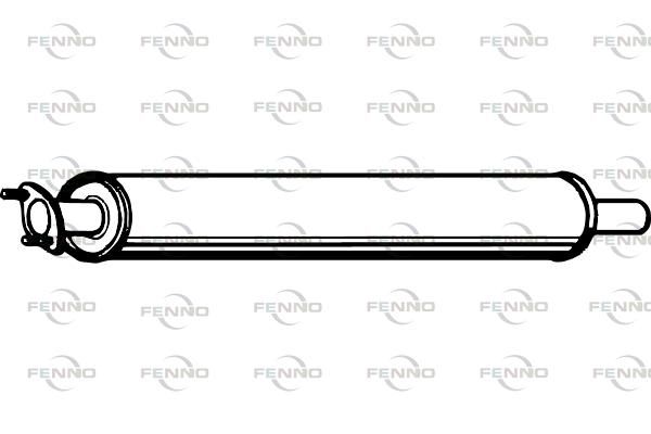 Obrázok Stredný tlmič výfuku FENNO  P2362