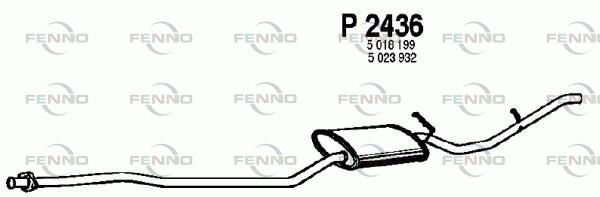 Obrázok Koncový tlmič výfuku FENNO  P2436