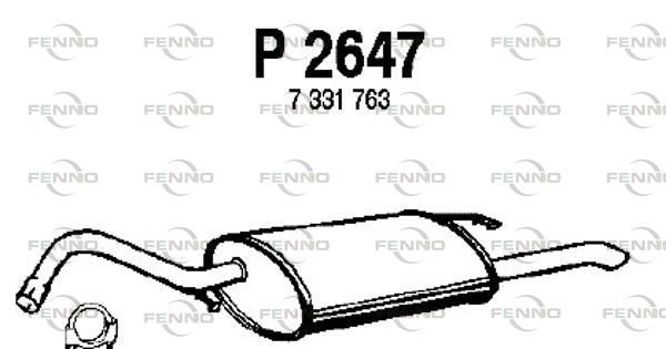 Obrázok Koncový tlmič výfuku FENNO  P2647