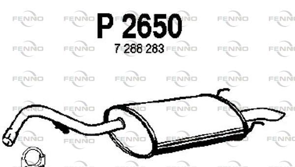Obrázok Koncový tlmič výfuku FENNO  P2650