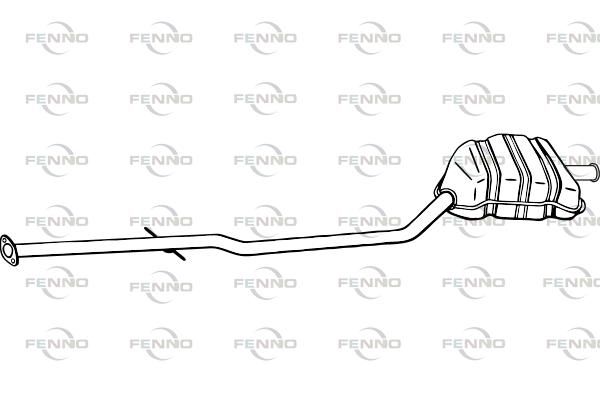 Obrázok Koncový tlmič výfuku FENNO  P3080
