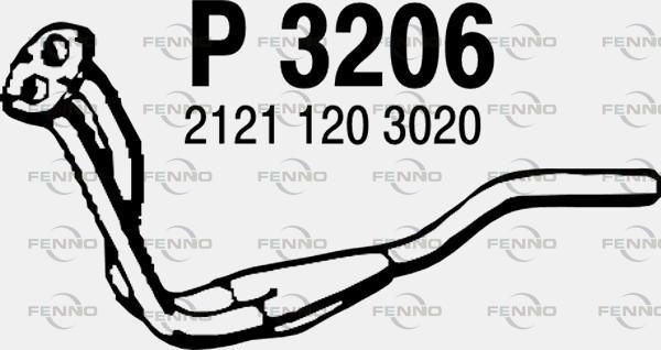 Obrázok Výfukové potrubie FENNO  P3206