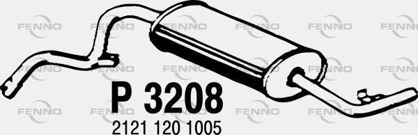 Obrázok Koncový tlmič výfuku FENNO  P3208