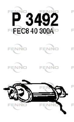 Obrázok Predný tlmič výfuku FENNO  P3492