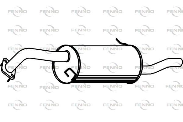 Obrázok Koncový tlmič výfuku FENNO  P3533