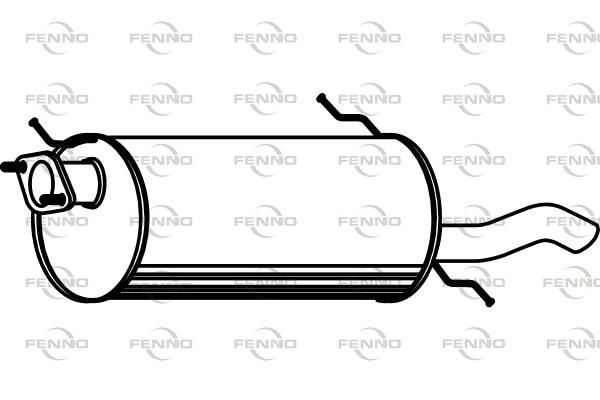 Obrázok Koncový tlmič výfuku FENNO  P3543