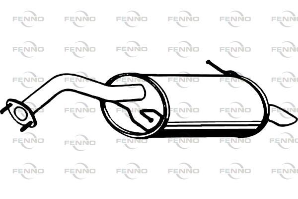 Obrázok Koncový tlmič výfuku FENNO  P3545
