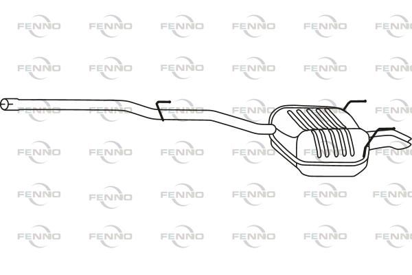 Obrázok Koncový tlmič výfuku FENNO  P3668