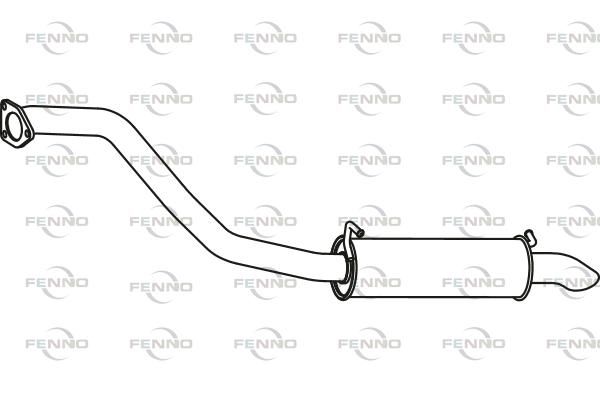 Obrázok Koncový tlmič výfuku FENNO  P3991