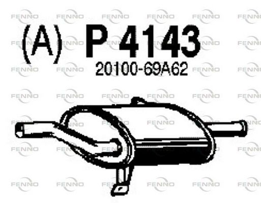 Obrázok Koncový tlmič výfuku FENNO  P4143