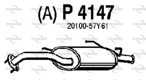 Obrázok Koncový tlmič výfuku FENNO  P4147