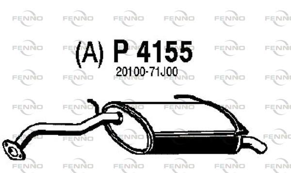 Obrázok Koncový tlmič výfuku FENNO  P4155
