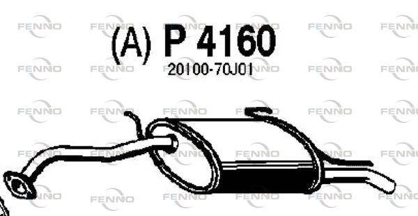 Obrázok Koncový tlmič výfuku FENNO  P4160