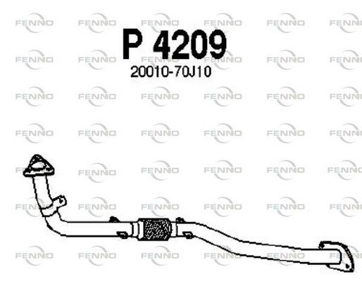 Obrázok Výfukové potrubie FENNO  P4209