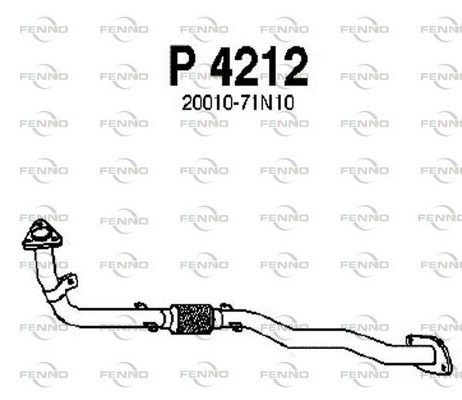 Obrázok Výfukové potrubie FENNO  P4212