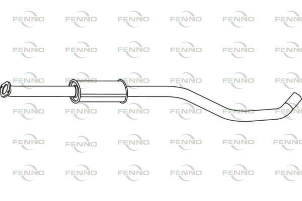 Obrázok Stredný tlmič výfuku FENNO  P43024