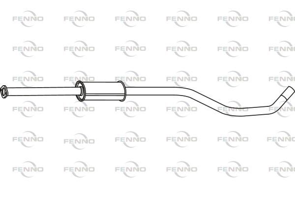 Obrázok Stredný tlmič výfuku FENNO  P43065