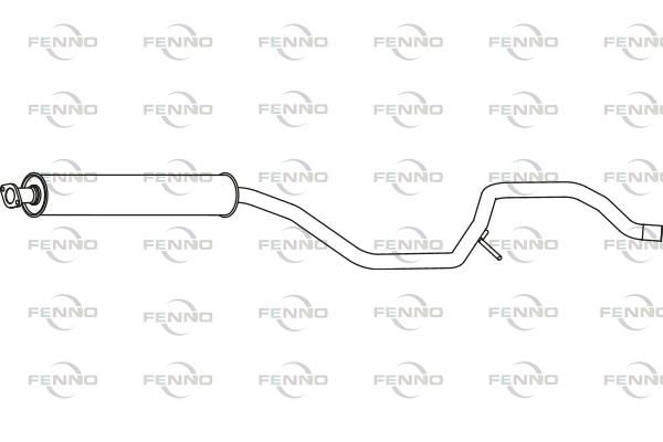 Obrázok Stredný tlmič výfuku FENNO  P43126