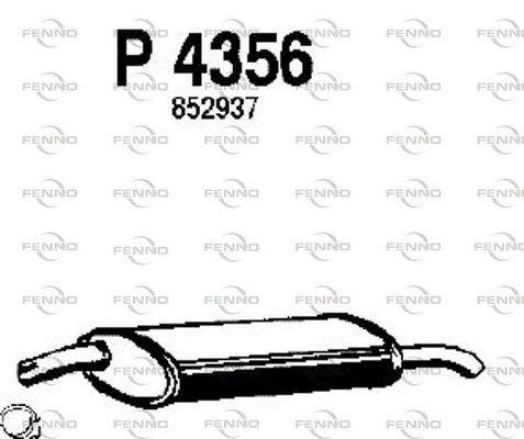 Obrázok Koncový tlmič výfuku FENNO  P4356