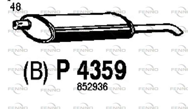 Obrázok Koncový tlmič výfuku FENNO  P4359