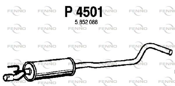 Obrázok Stredný tlmič výfuku FENNO  P4501